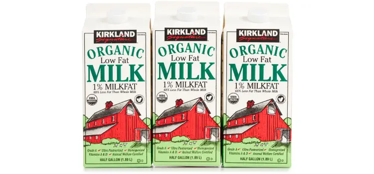 costco kirkland organic whole milk price