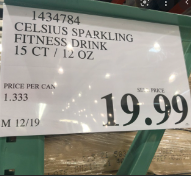 Price of celsius drink at costco