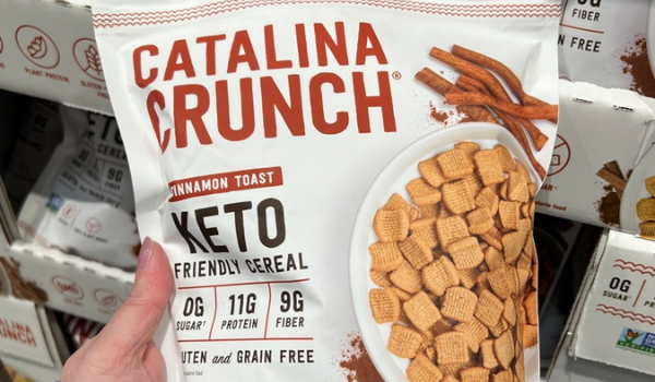 Catalina crunch cinnamon toast keto-friendly cereal from costco