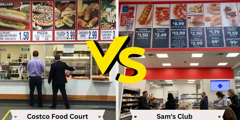 costco food court vs sam's club 