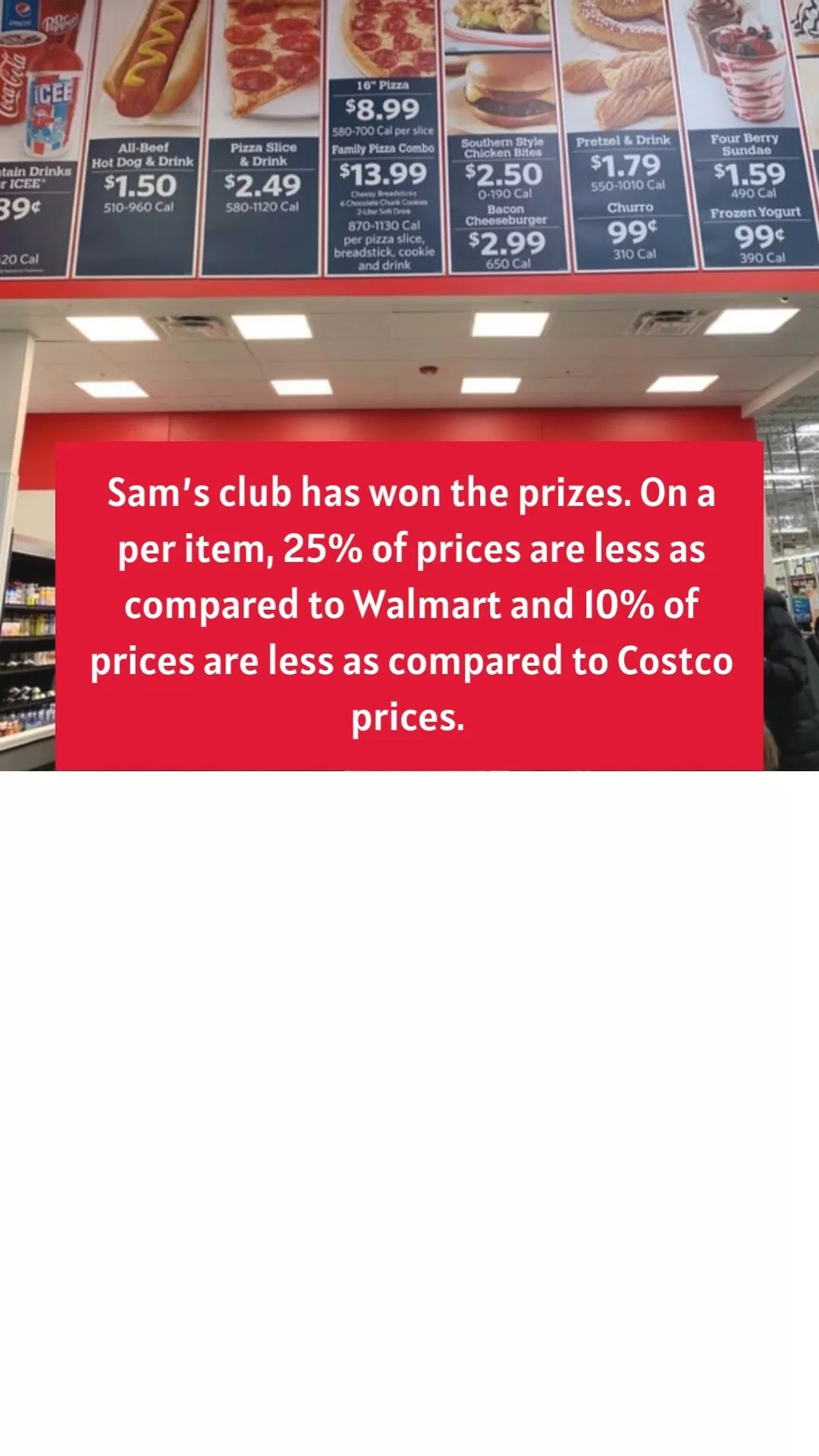 Costco Food Court VS Sam's Club – Major Differences - Costco Menu