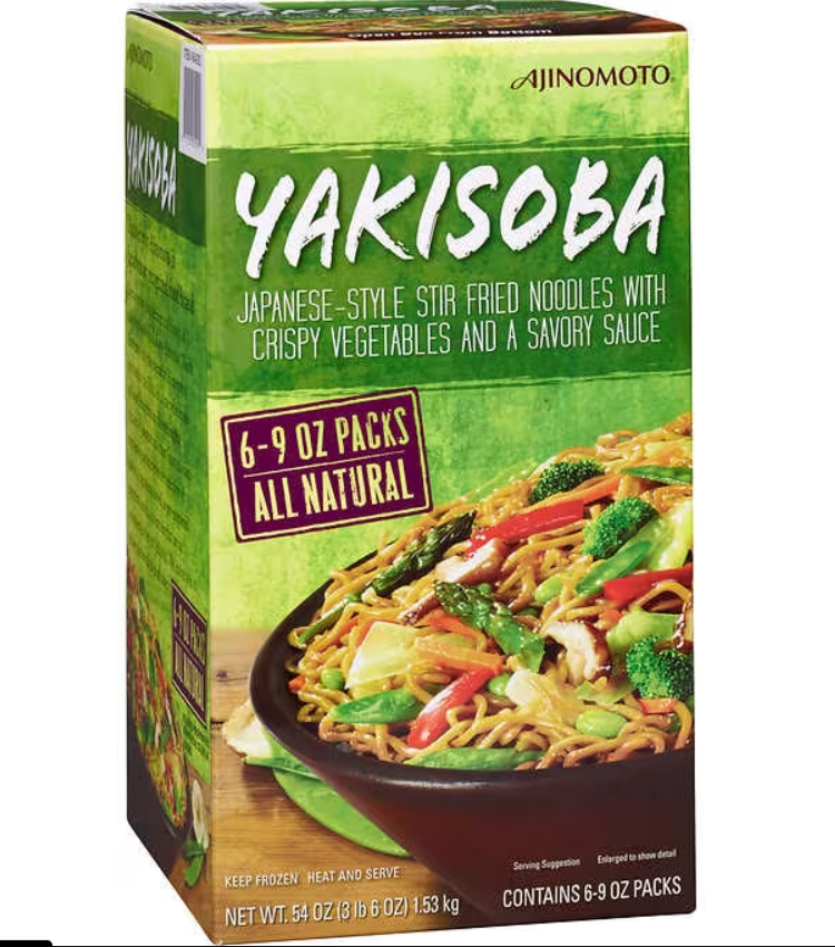 Ajinomoto Yakisoba with Vegetables, All Natural, 9 oz, 6 ct
