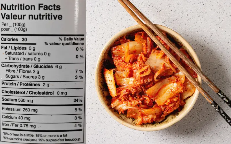 costco kimchi calories