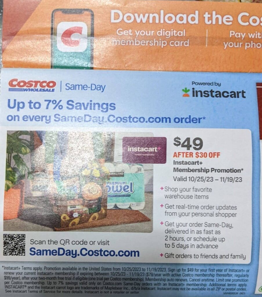 costco coupon book november 2023